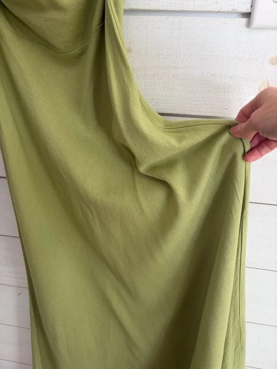 Petal & Pup Rosetta dress Sage Green Strapless Twist Maxi Dress - Picture 6 of 14